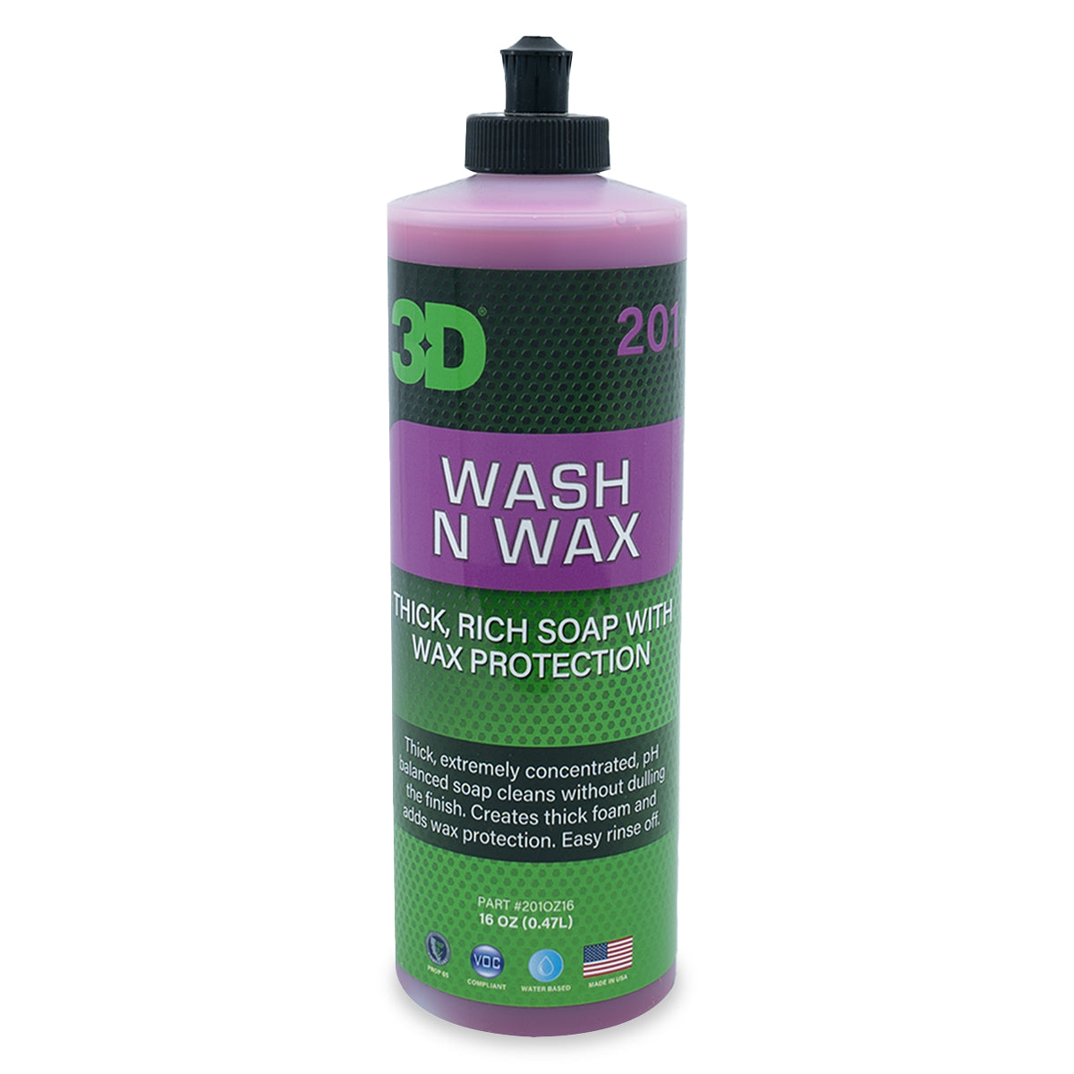 3D 201  Wash N Wax Car Wash Soap - Hyper-Concentrated Foaming High Gl – 3D  Car Care Miami